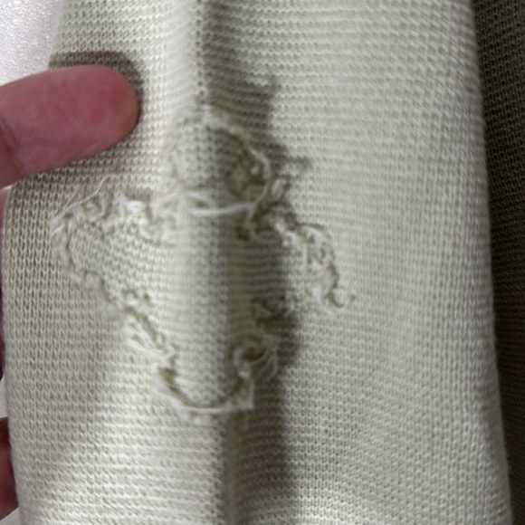 Normandy Monroe medium mint green 100% cotton sweater patch on sleeve - Picture 6 of 10